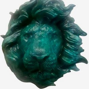 Solid Bronze Lion Face Head Fountain Spitter Garden Wall and Pool Sculpture ~ LARGE & NEW!