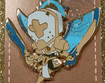 Gabriel The Judge Of Hell 2 Inch Gold Plated Hard Enamel Pin (ULTRAKILL)