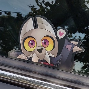 Large King Vinyl Peeker Sticker - 5.5 Inches Weatherproof Waterproof UV Proof Glossy Vinyl Car Laptop Sticker (The Owl House)