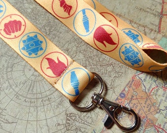 16 Inch Class Symbols Fabric Lanyard for Keys, Work, or School (Team Fortress 2)