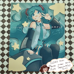 Digital Diva Hatsune Miku 8 x 10 Inch Matte Wall Art Print