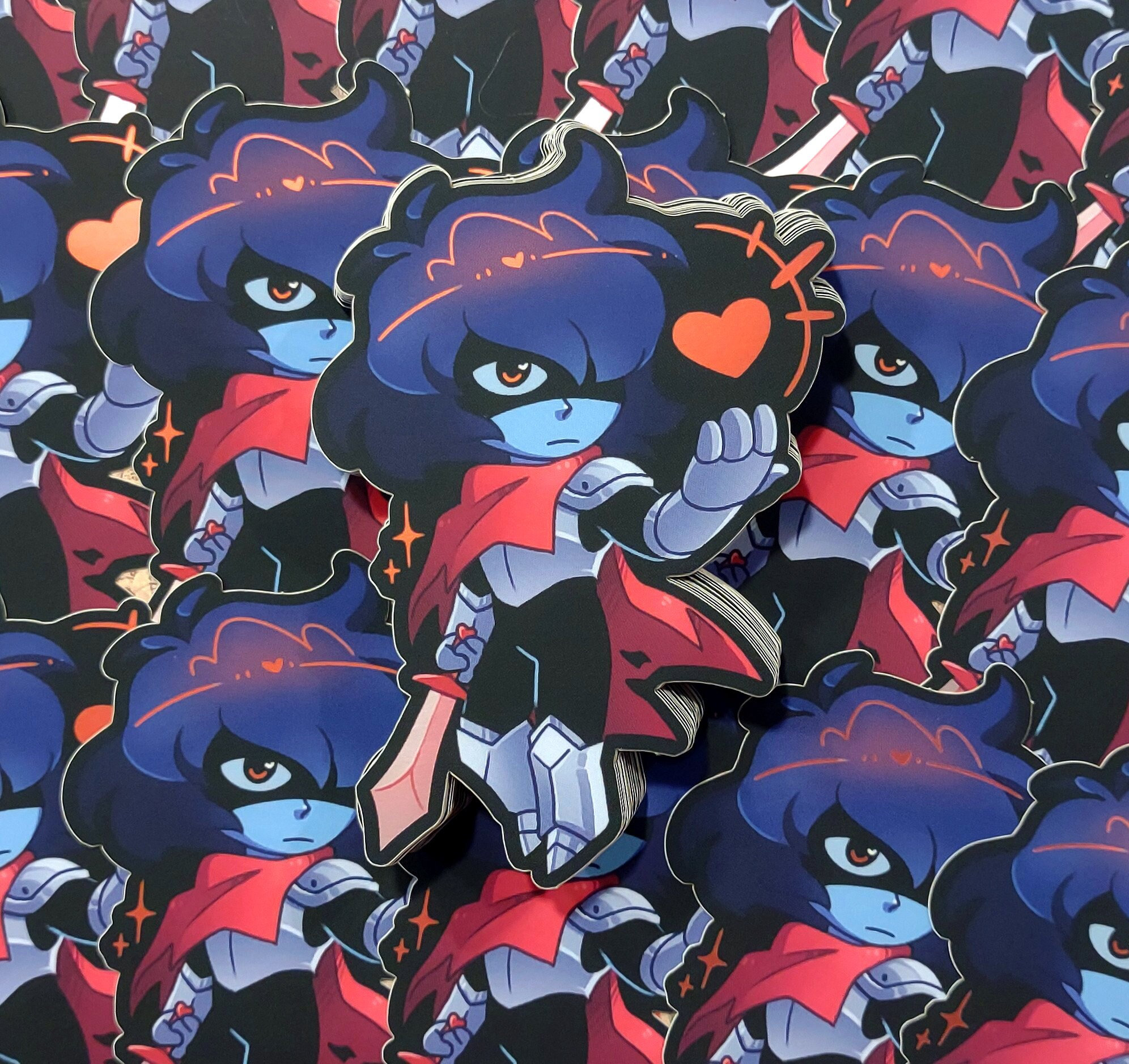 Kris Dreemurr Matte Mirror 3.3 Inch Vinyl Sticker (Deltarune)