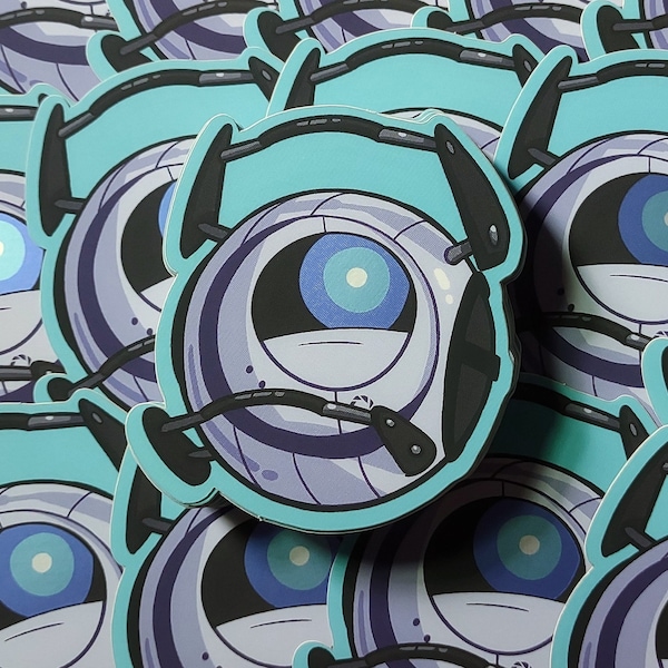 Wheatley Metallic 2.5 Inch Weather/Waterproof Matte Vinyl Sticker - Portal 2