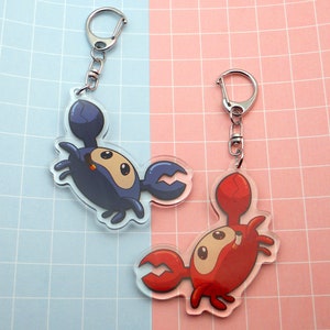 Dangling Spycrab RED & BLU 2.5 Inch Acrylic Charm (Team Fortress 2)