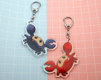 Dangling Spycrab RED & BLU 2.5 Inch Acrylic Charm (Team Fortress 2)