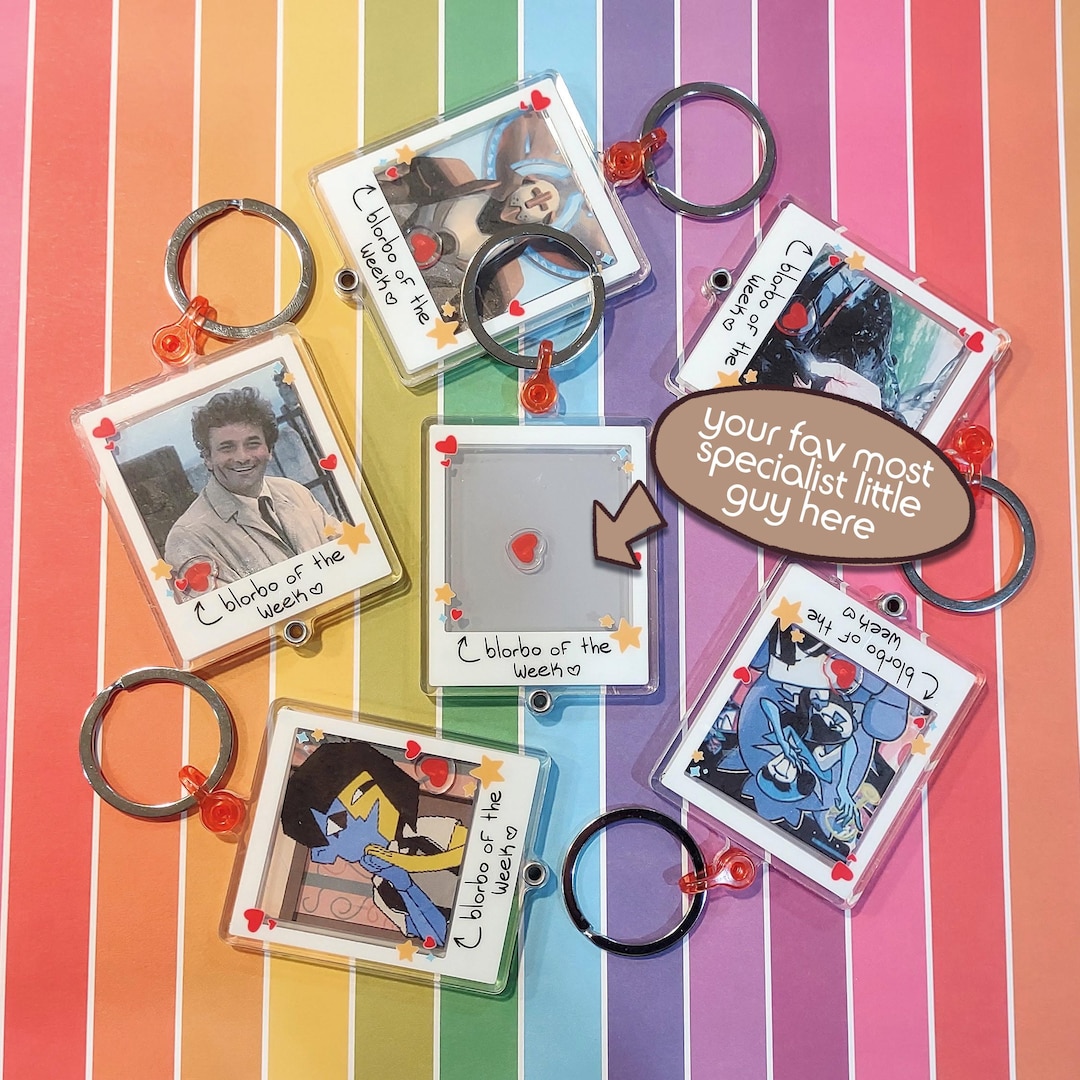 Customizable Blorbo of the Week 3 Inch Acrylic Shaker Keychain