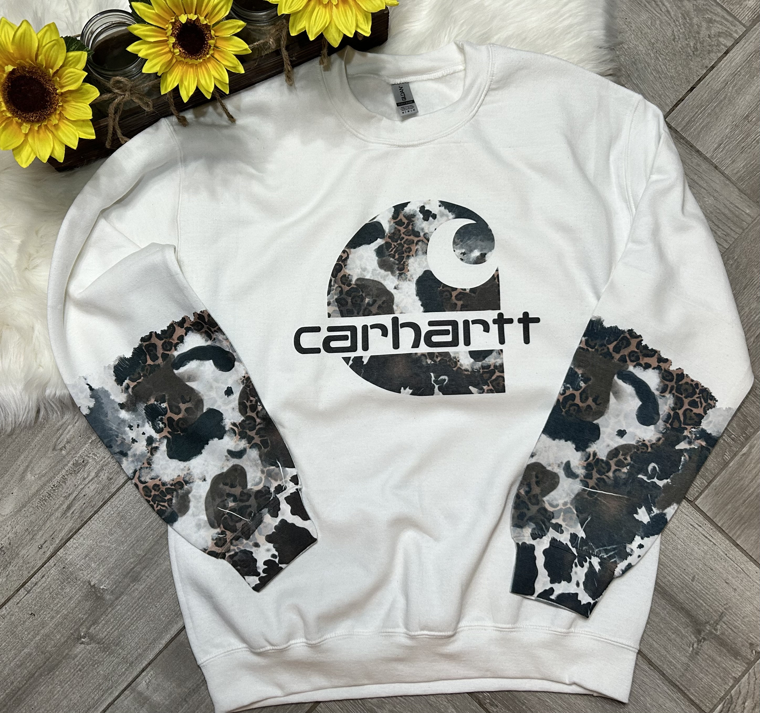 Carhartt Hoodie Leopard - Etsy