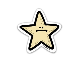 Awkward Star • Illustrated Vinyl Sticker
