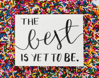 Wenskaart The Best Moet To Be zijn • Met de hand geschreven felicitaties voor elke gelegenheid