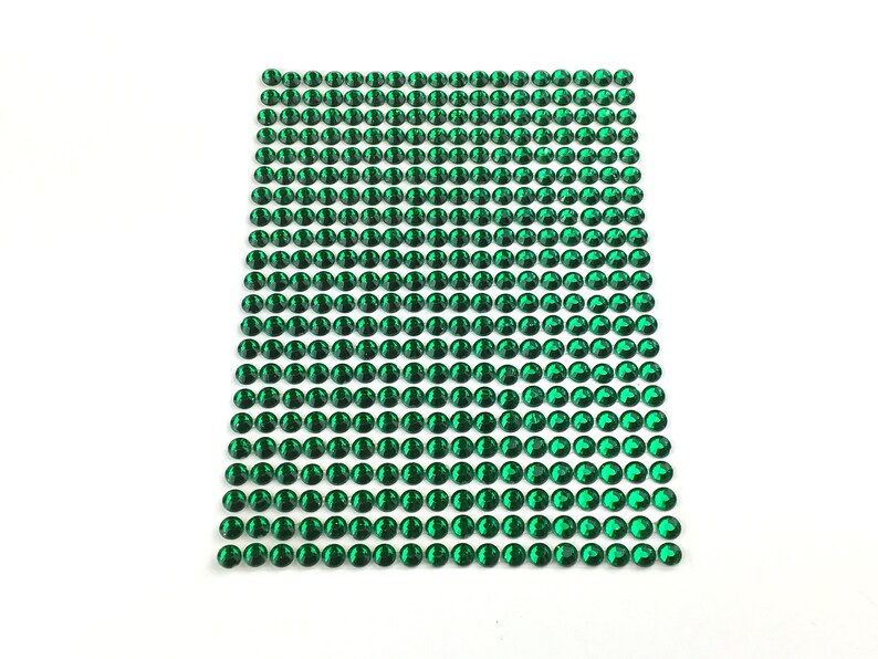 Christmas Red Green Self Adhesive Stick On Gems Rhinestones Etsy