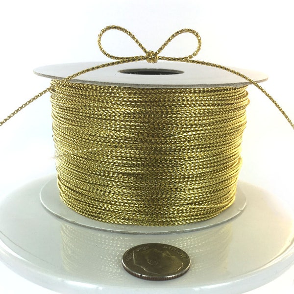 Gold Package Cord Decorative Trim 50 yds Metallic