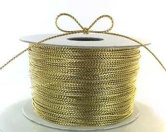 1 x Pale Gold Plated Copper 0.8mm x 6m Round Craft Wire Hanging Reel X1155