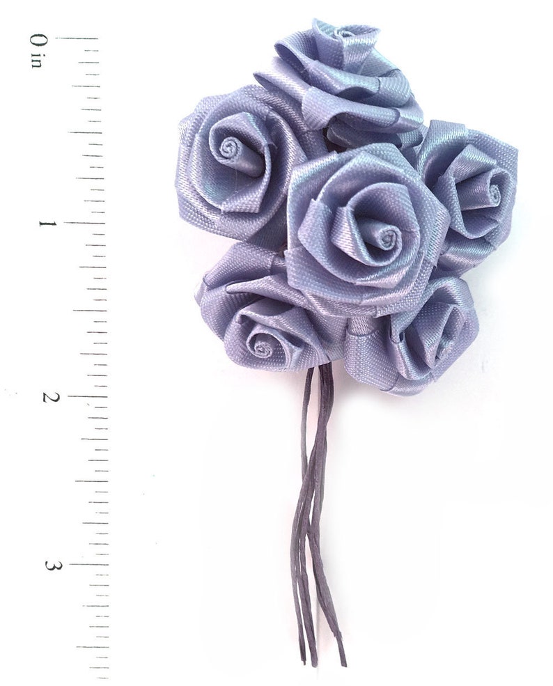 72 Teal 34 Ribbon Flowers Roses Craft Supply Wedding