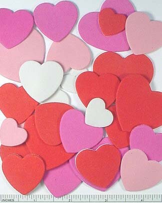360 Pcs Heart Stickers Self Adhesive Foam Hearts 3 Sizes 4 Colors Heart  Shaped Decals in Glitter and Matte Red Pink White Purple for Valentine's  Day