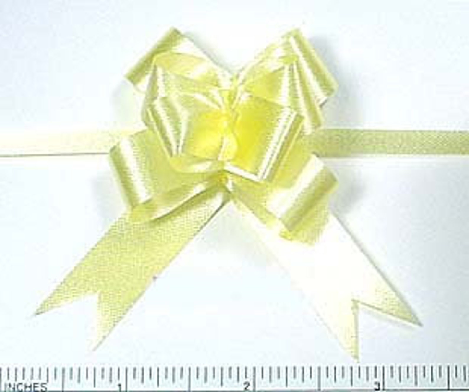 100 Yellow Pull String Ribbon Bows Wedding Favors Specialty Etsy