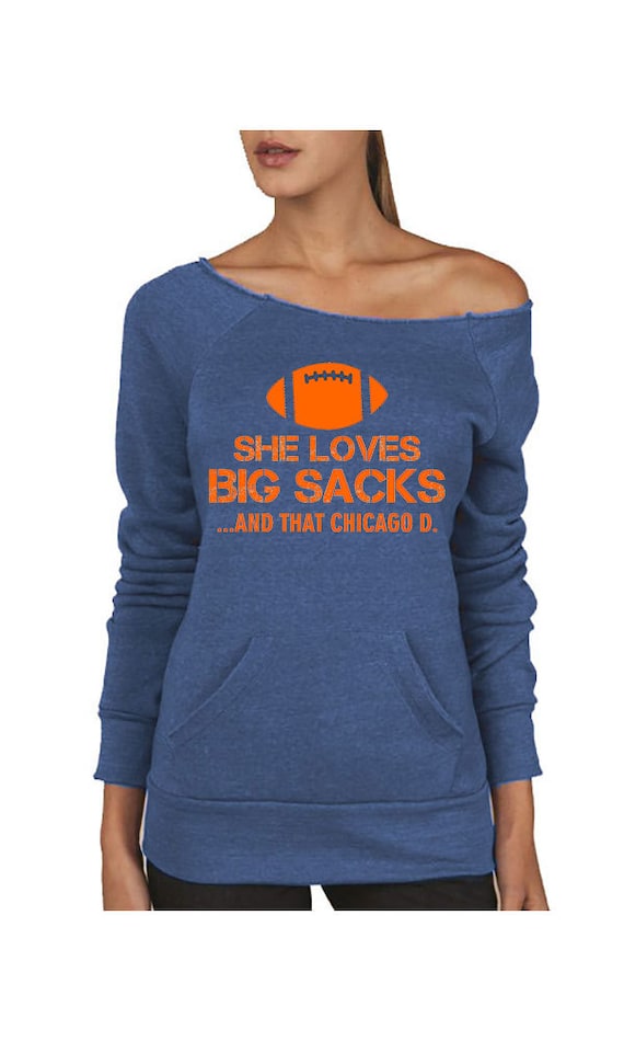 chicago bears off the shoulder sweatshirt