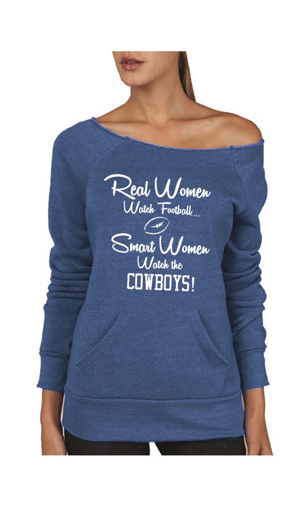 dallas cowboys off the shoulder sweatshirt