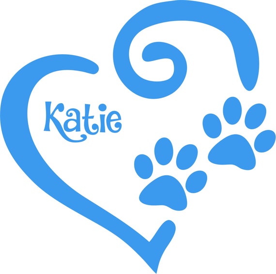 Blue Paw Print Logo Company Name