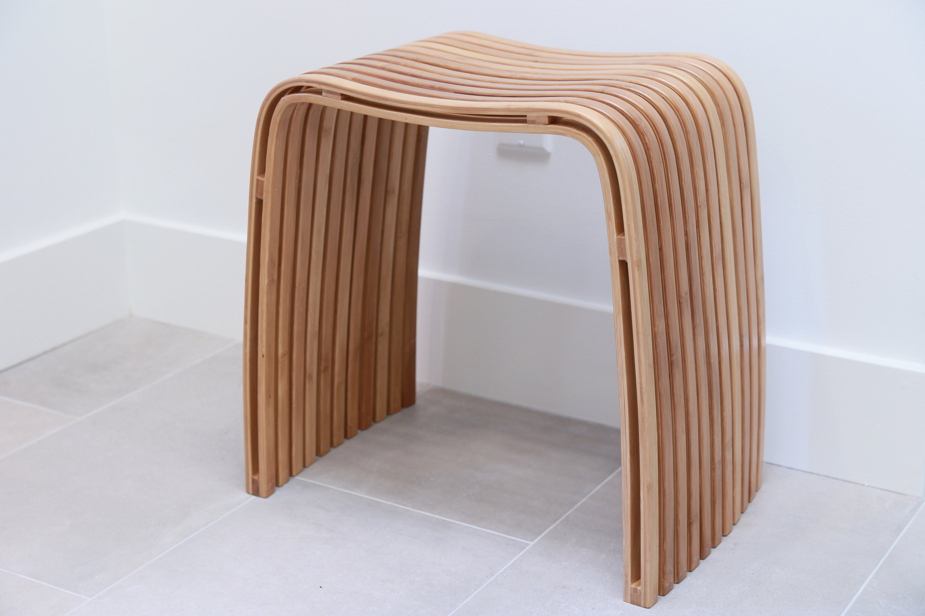 The M Bamboo Spa Stool
