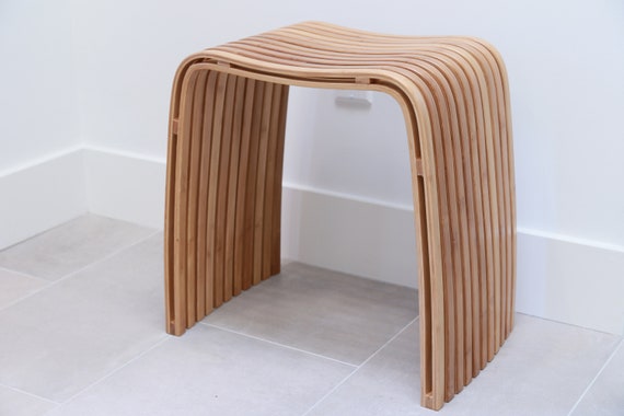Spa Bamboo M Stool Etsy UK