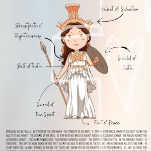 Armor of God Kids Printable | Ephesians 6 | 11x14 Digital Download YOU PRINT