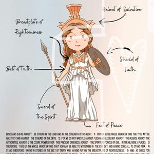 Armor of God Kids Printable | Ephesians 6 | 11x14 Digital Download YOU PRINT