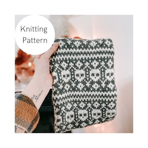LET'S GET SPOOKY Cowl Pattern | Knitting pattern, knit pattern, fair isle pattern, cowl pattern, knit cowl pattern, knitted cowl