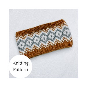 HENSLEY headband PATTERN | Knitting pattern, knit patterns, ear-warmer pattern, knitted headband