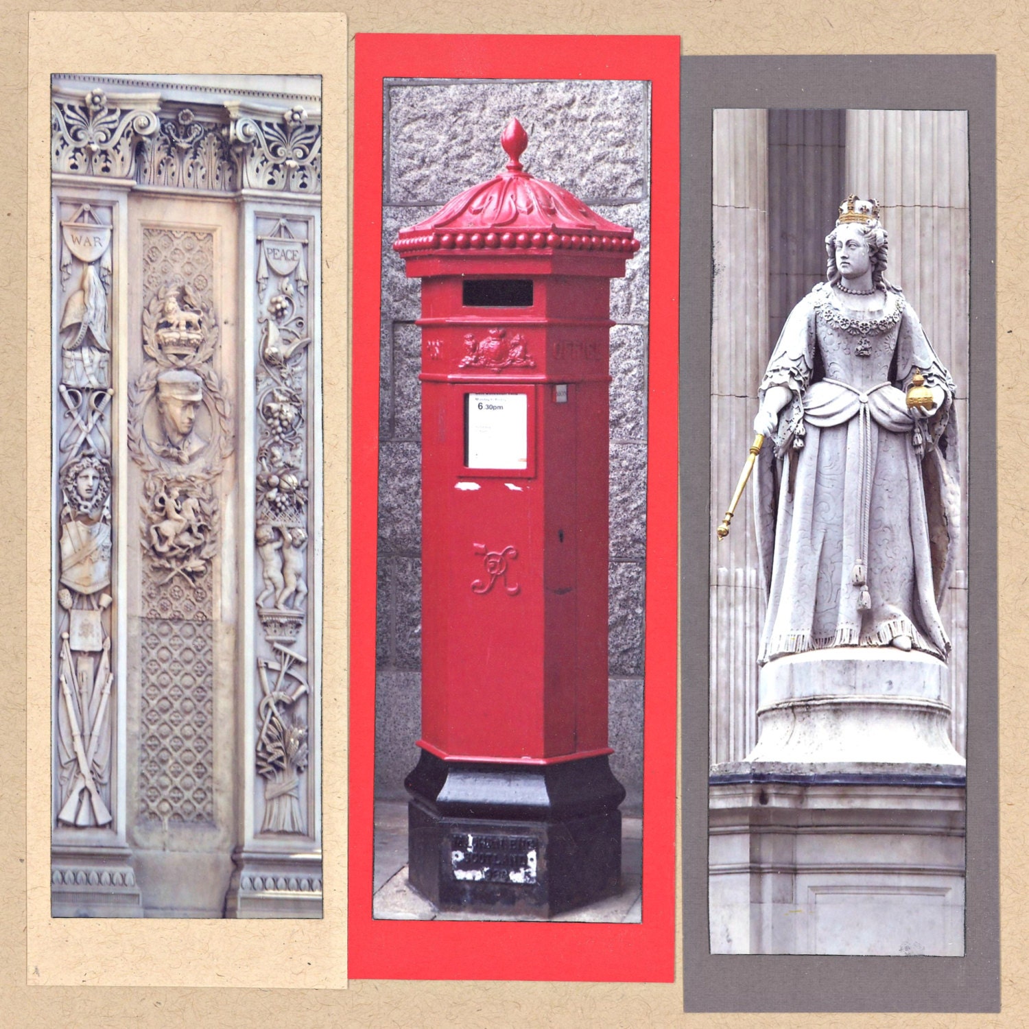 London Photo Bookmarks Set 3 Etsy