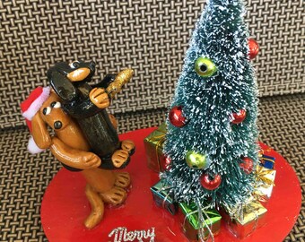 Higher, I can&#39;t reach the tree top! Dachshund figurine Orders placed after 12/05/2020 cannot be guaranteed in time for Christmas