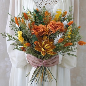 Romantic Bridal Bouquet,Meadow Dry Flower Bouquet,Wedding Bouquet,Dried Flower Bouquet,Bridal/Bridesmaid bouquet,Natural dried bouquet
