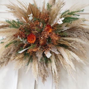 Dusty Wedding Archway Flower,Rust Orange Wedding Corner Swag,Swag for Arch,Outdoor Wedding Backdrop, Floral Arch Arrangement,Arch Flowers