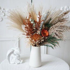 N Dried flower bouquet,Pampas Grass bouquet,vase filler,dried flowers,natural flower decor,Flower Arrangement,home decoration, home bouquet