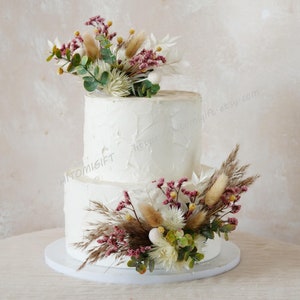 Multicolor Cake Topper,Colorful Party Cake Topper,Bridal Shower Cake Topper,Pampas Cake Topper,Baby Shower Cake Topper,Wedding Cake Topper