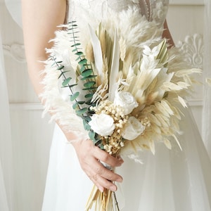 Wedding bouquet,Bridal bouquet,Dried flower bouquet,Pampas Grass bouquet,Natural flower decor,Flower Arrangement,Wedding decoration