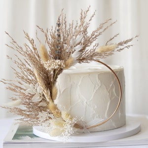 Kranz Kuchen Topper - Boho Trockenblume Kuchen Topper-Party Kuchen Topper-Blumen Kuchen Topper-Hochzeitstorte Topper