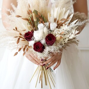 Wedding bouquet,Bridal bouquet,Dried flower bouquet,Pampas Grass bouquet,Natural flower decor,Flower Arrangement,Wedding decoration