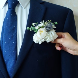 Wedding Boutonniere/Bridegroom Boutonniere/Wedding Boutonniere/Dry Flower Boutonniere/Mini Flower Bouquet/Groomsmen Buttonhole/Wedding