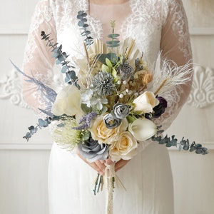 Wedding Bouquet,Bridal Bouquet,Bridesmaid Bouquet,Dried Flower Bouquet,Artificial Flowers Bouquet,Pampas Grass Bouquet,Palm leaves