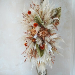 Terracotta,Dusty Wedding Archway Flower,Rust Orange Wedding Corner Swag,Swag for Arch,Wedding Backdrop, Floral Arch Arrangement,Arch Flowers