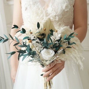 Wedding bouquet,Bridal bouquet,Dried flower bouquet,Pampas Grass bouquet,Natural flower decor,Flower Arrangement,Wedding decoration