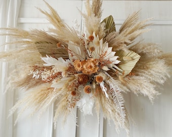 Dusty Wedding Archway Flower,Rust Orange Wedding Corner Swag,Swag for Arch,Outdoor Wedding Backdrop, Floral Arch Arrangement,Arch Flowers