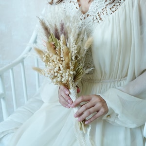Boho Wedding Bouquet,Wedding bouquet,Bridal bouquet,Dried flower bouquet,Pampas Grass bouquet,Natural flower decor,Wedding Mini Bouquet