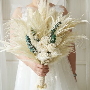 Wedding bouquet,Bridal bouquet,Dried flower bouquet,Pampas Grass bouquet,Natural flower decor,Flower Arrangement,Wedding decoration