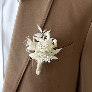 Boutonnières/Wedding Boutonniere/Dry Flower Boutonniere/Mini Dried Flower Bouquet/Dried Boutonniere