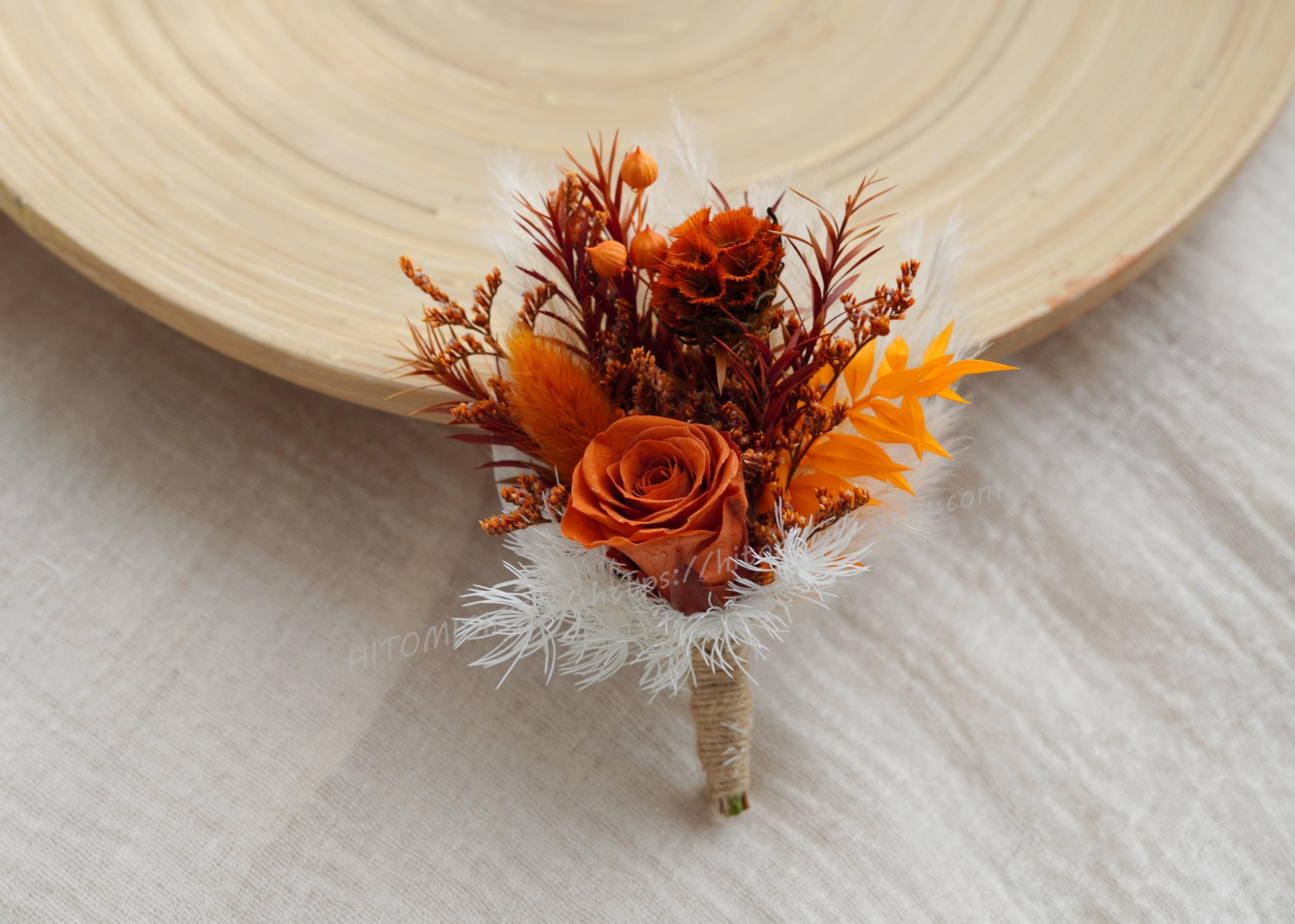 Rust Wrist Corsages,burnt Orange Wrist Corsage,terracotta Wrist Corsage ...