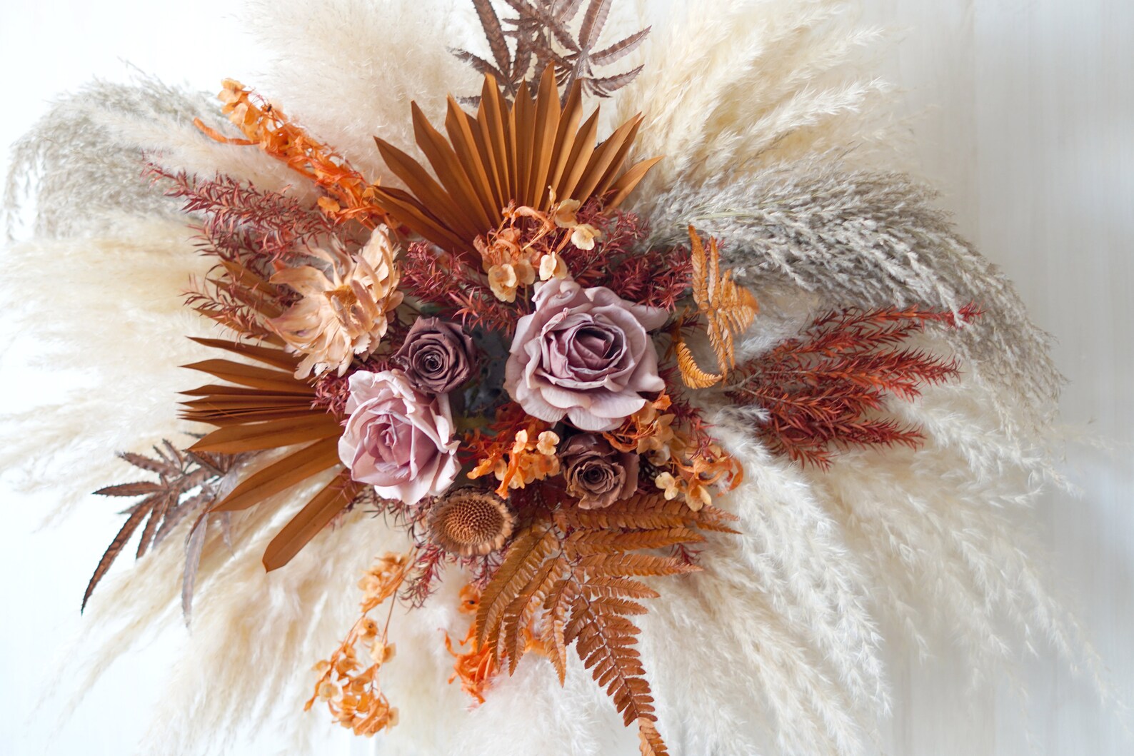 Dusty Wedding Archway Flower,rust Orange Wedding Corner Swag,swag for ...