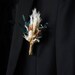 Boutonnières/Wedding Boutonniere/Dry Flower Boutonniere/Mini Dried Flower Bouquet/Dried Boutonniere 