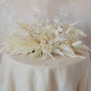 Cream Wedding Centerpiece,Boho Wedding Centerpiece,Pampas Grass Centerpieces,Table Centerpiece,Dried Flower Wedding Centerpiece,Pampas Grass