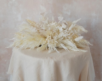 Cream Wedding Centerpiece,Boho Wedding Centerpiece,Pampas Grass Centerpieces,Table Centerpiece,Dried Flower Wedding Centerpiece,Pampas Grass
